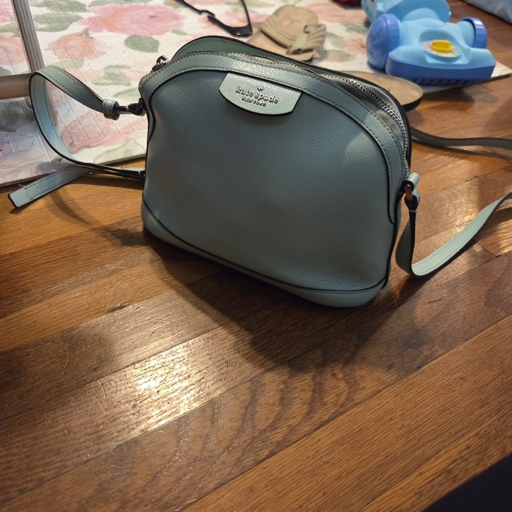 Kate Spade Green Structured Crossbody Bag